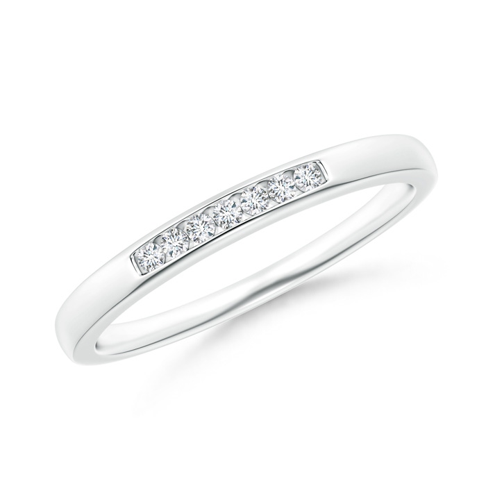1.3mm GVS2 Seven Stone Channel-Set Diamond Wedding Band in P950 Platinum 