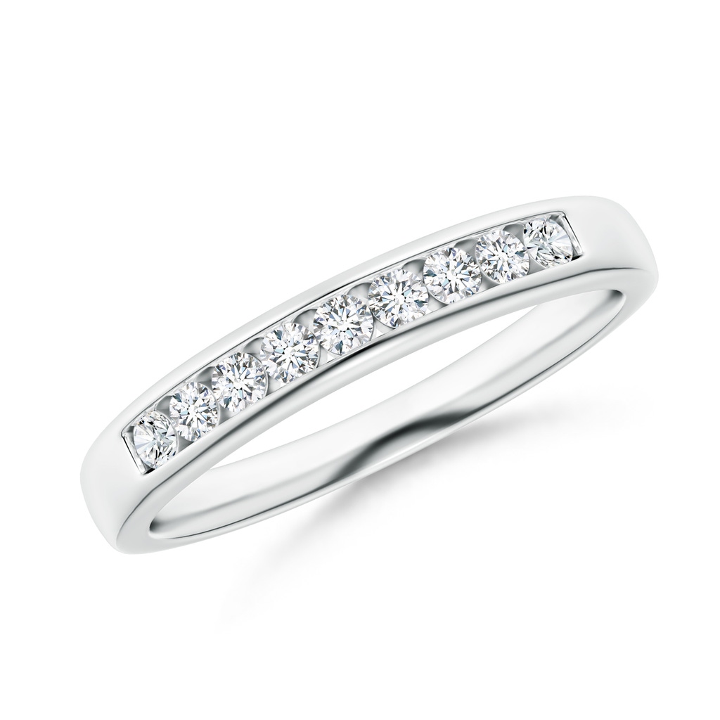 1.9mm GVS2 Nine Stone Channel-Set Diamond Wedding Ring in White Gold 