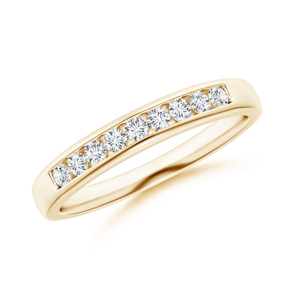 1.9mm GVS2 Nine Stone Channel-Set Diamond Wedding Ring in Yellow Gold 