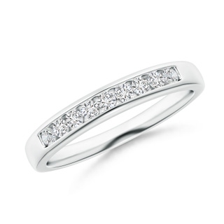 1.9mm HSI2 Nine Stone Channel-Set Diamond Wedding Ring in White Gold