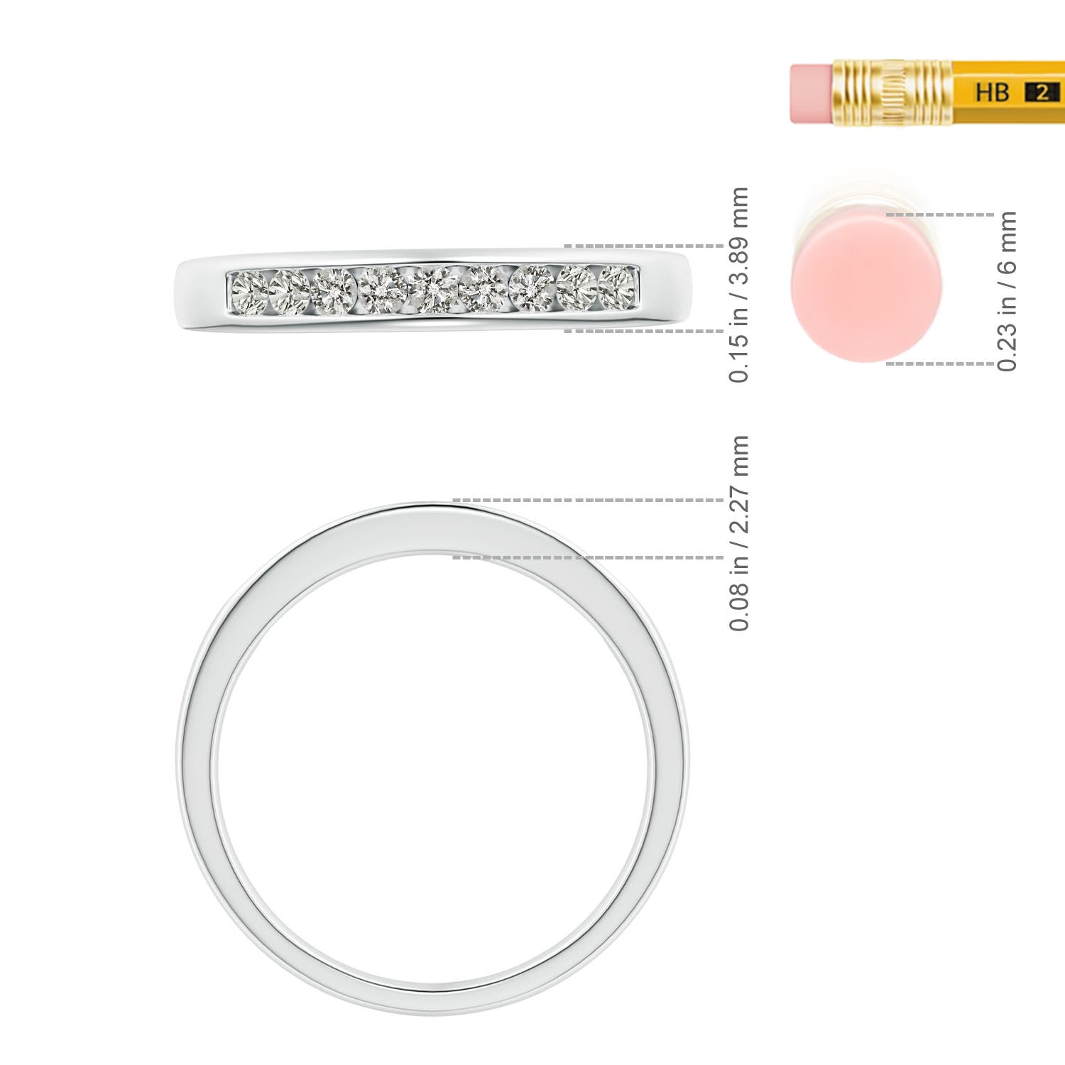 K, I3 / 0.26 CT / 14 KT White Gold