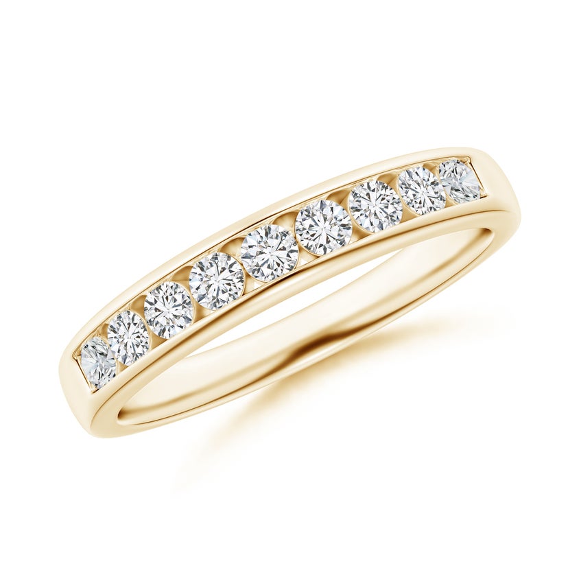Emerald Cut Lab-Grown Diamond Eternity Ring In 14K Yellow Gold (9 1/2 Ct. tw. - F-G / VS2-SI1