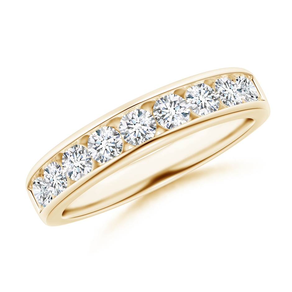 2.8mm GVS2 Nine Stone Channel-Set Diamond Wedding Ring in Yellow Gold 
