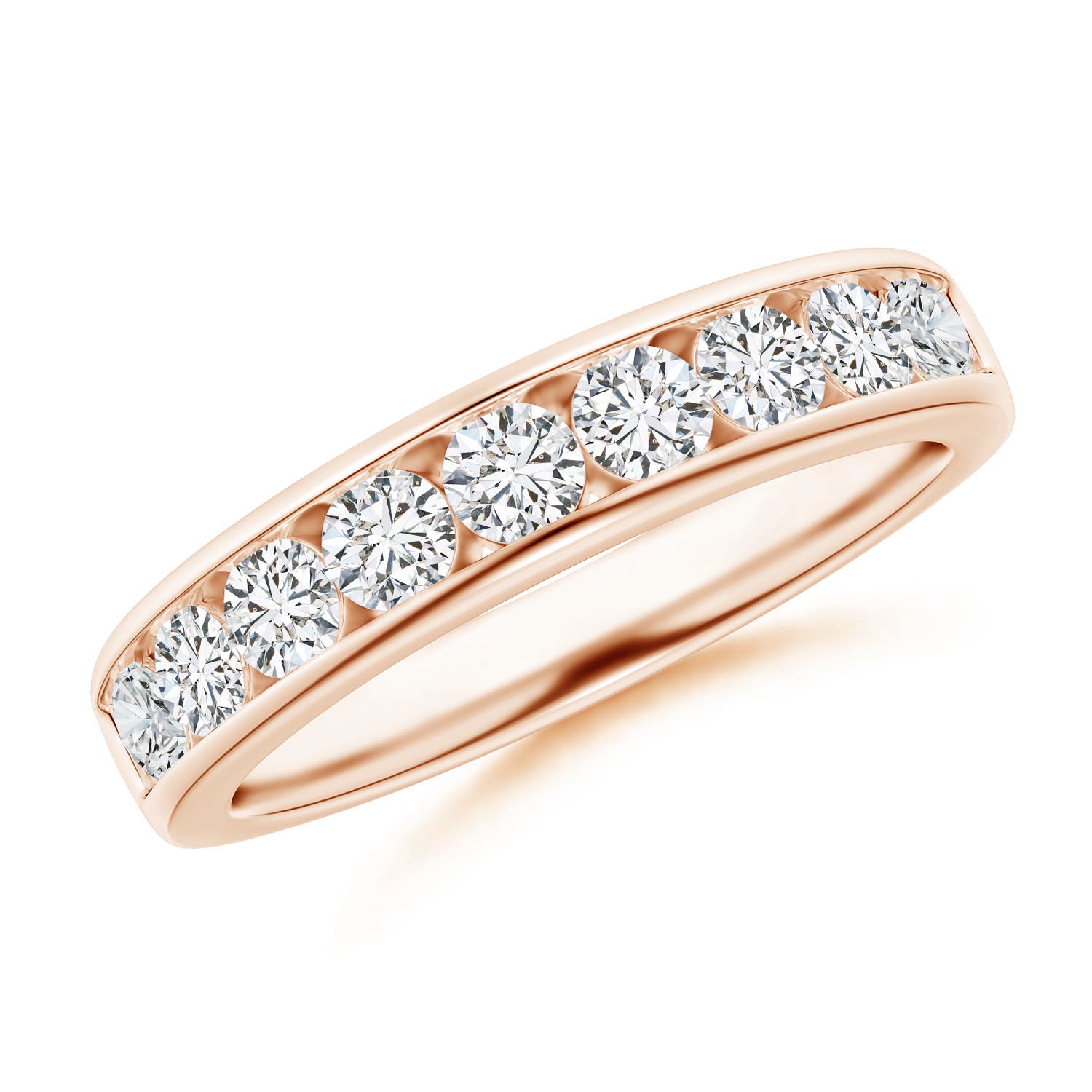 H, SI2 / 0.86 CT / 14 KT Rose Gold