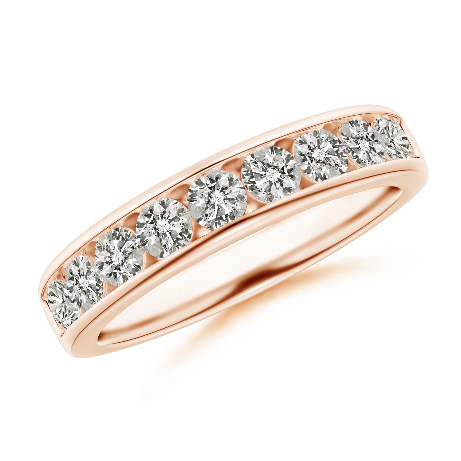 K, I3 / 0.86 CT / 14 KT Rose Gold