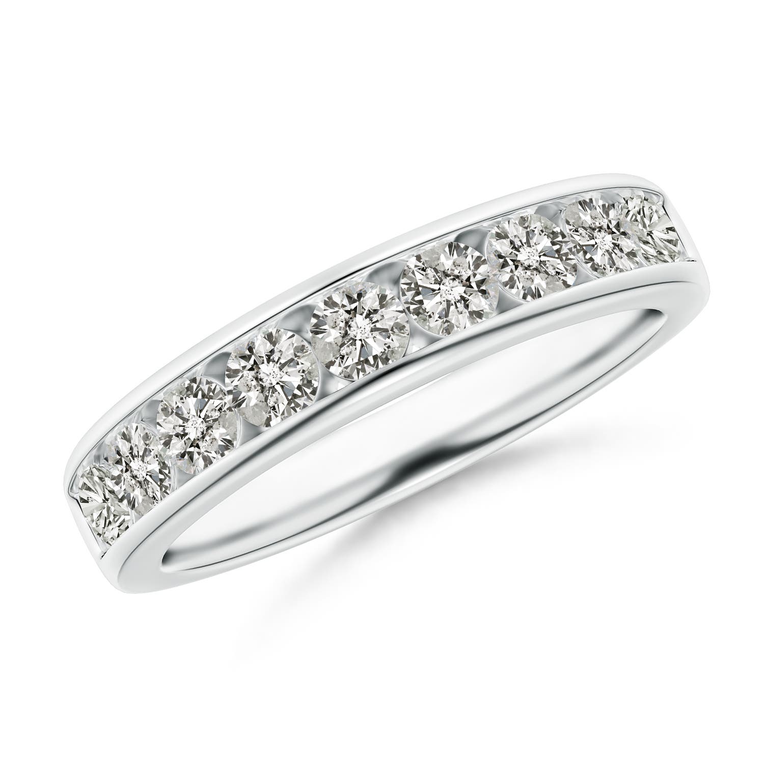 K, I3 / 0.86 CT / 14 KT White Gold