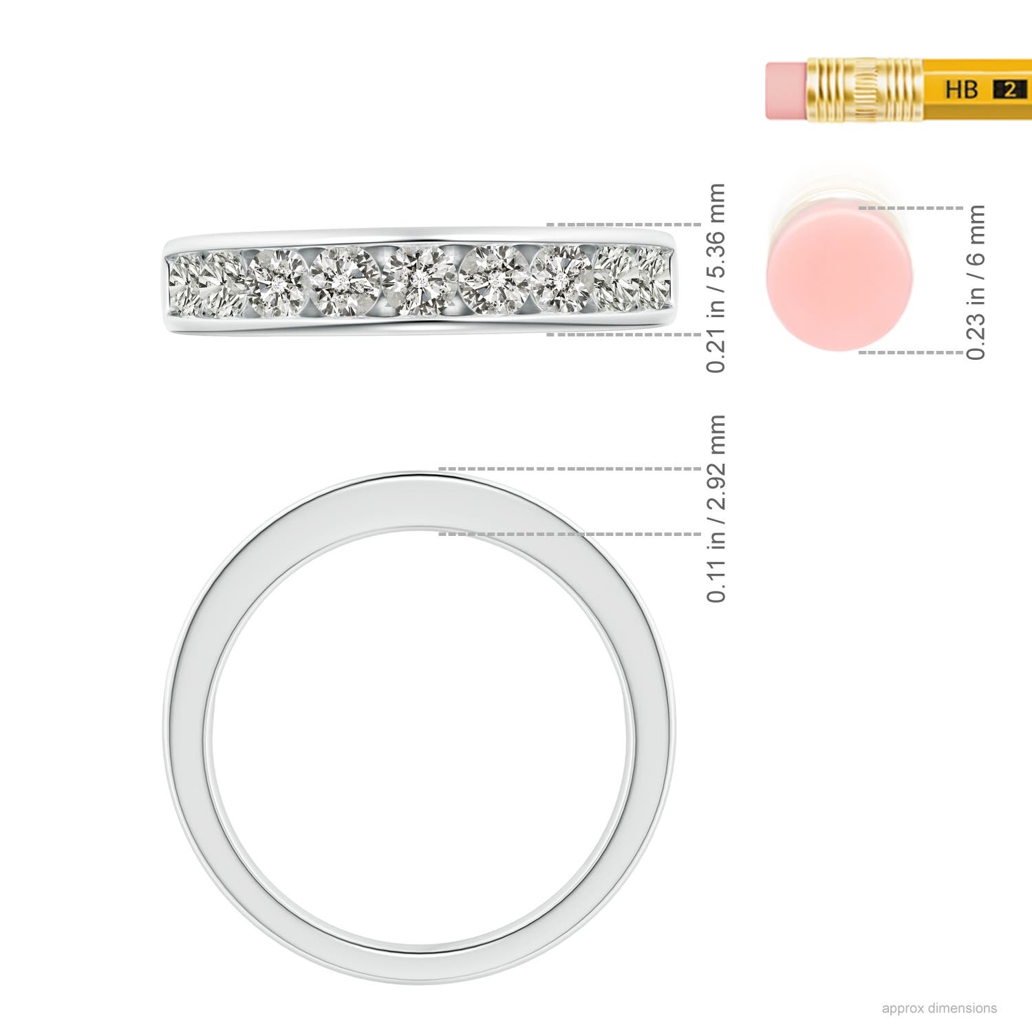 K, I3 / 0.86 CT / 14 KT White Gold