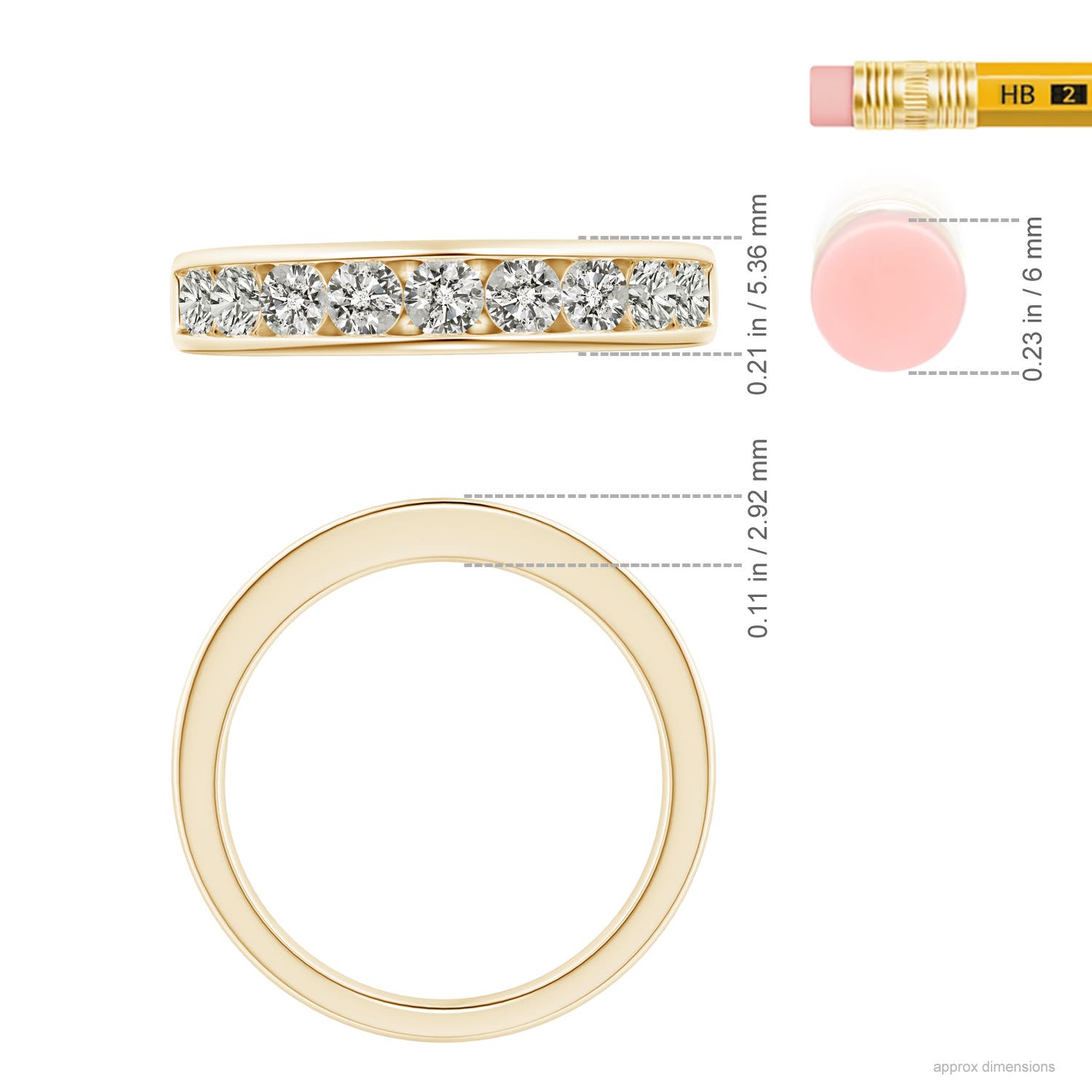 K, I3 / 0.86 CT / 14 KT Yellow Gold