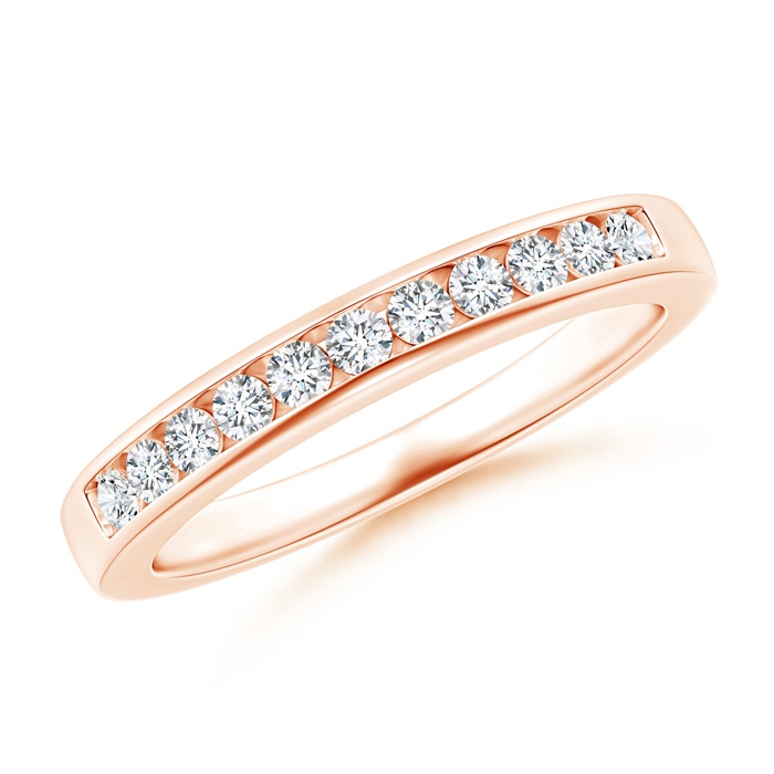 1.9mm GVS2 Eleven Stone Channel-Set Diamond Wedding Band in Rose Gold 