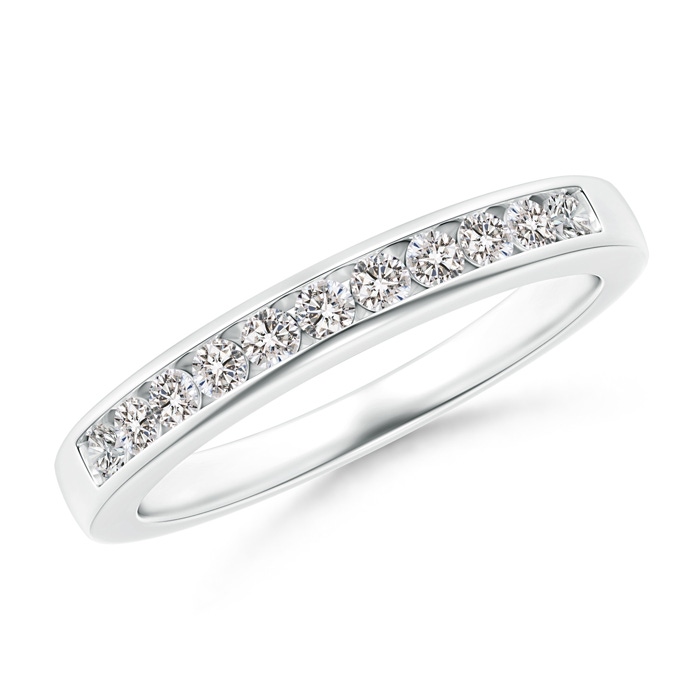 1.9mm IJI1I2 Eleven Stone Channel-Set Diamond Wedding Band in White Gold 
