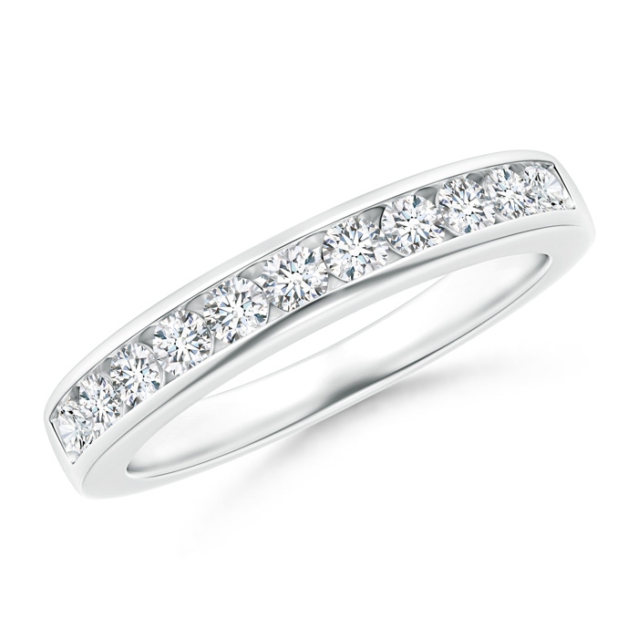 2.3mm GVS2 Eleven Stone Channel-Set Diamond Wedding Band in White Gold 