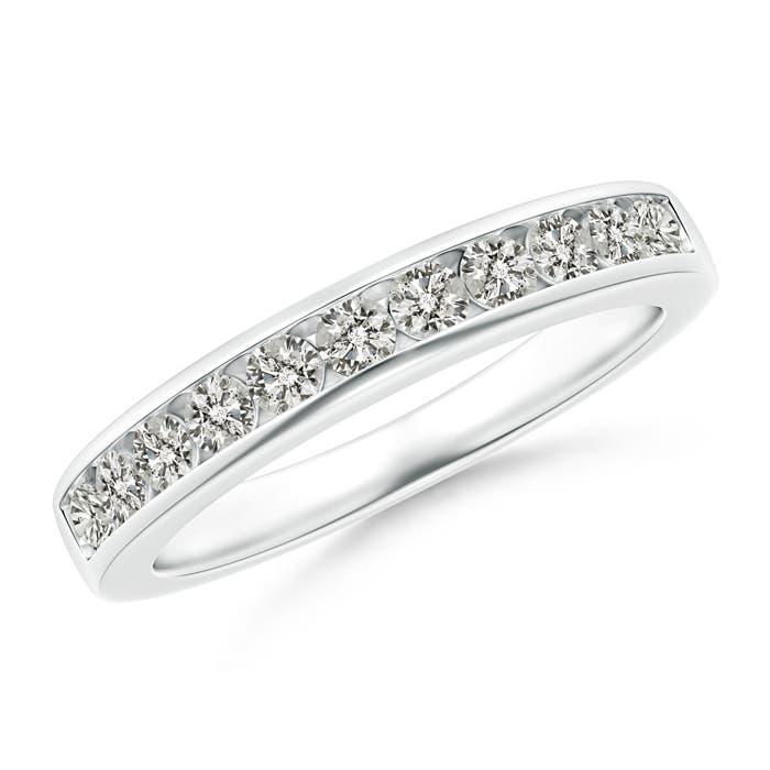 K, I3 / 0.57 CT / 14 KT White Gold