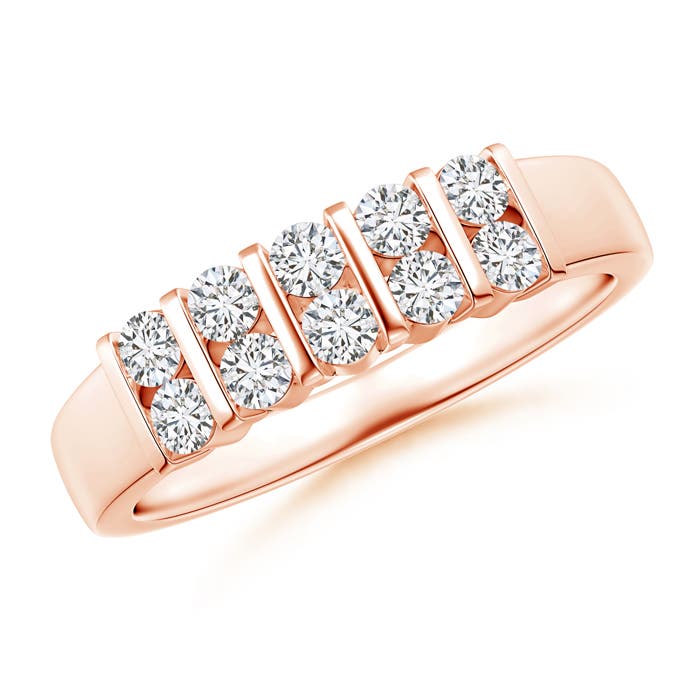 H, SI2 / 0.52 CT / 14 KT Rose Gold