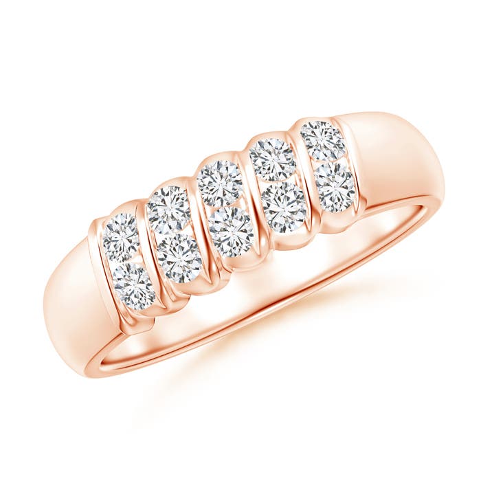 H, SI2 / 0.52 CT / 14 KT Rose Gold