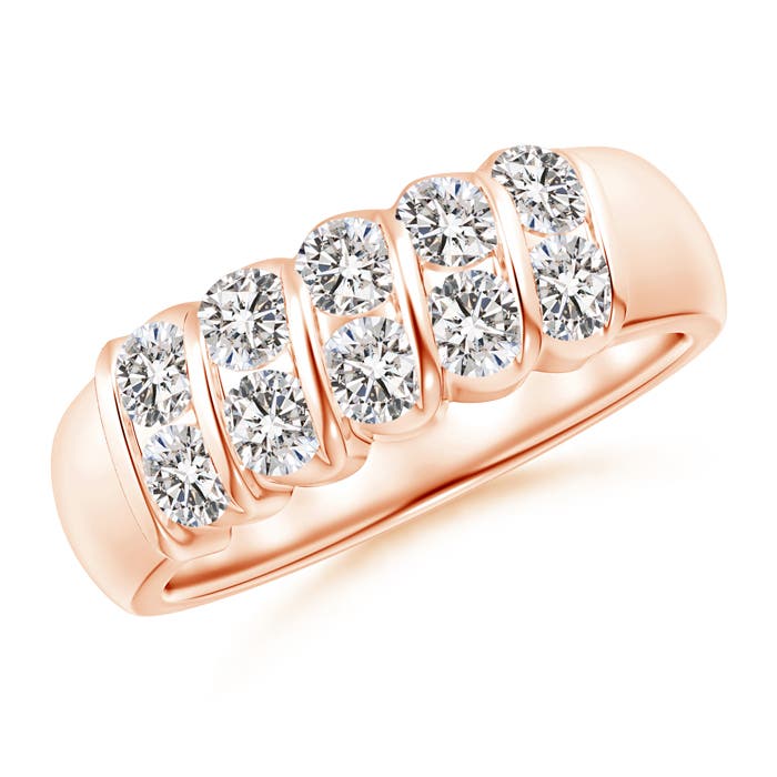 I-J, I1-I2 / 1.05 CT / 14 KT Rose Gold