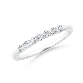 1.9mm GVS2 Floating Seven Stone Bar-Set Diamond Wedding Band in P950 Platinum