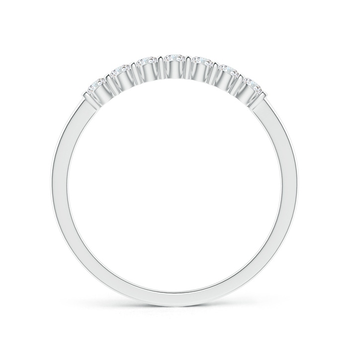 1.9mm GVS2 Floating Seven Stone Bar-Set Diamond Wedding Band in P950 Platinum side-1