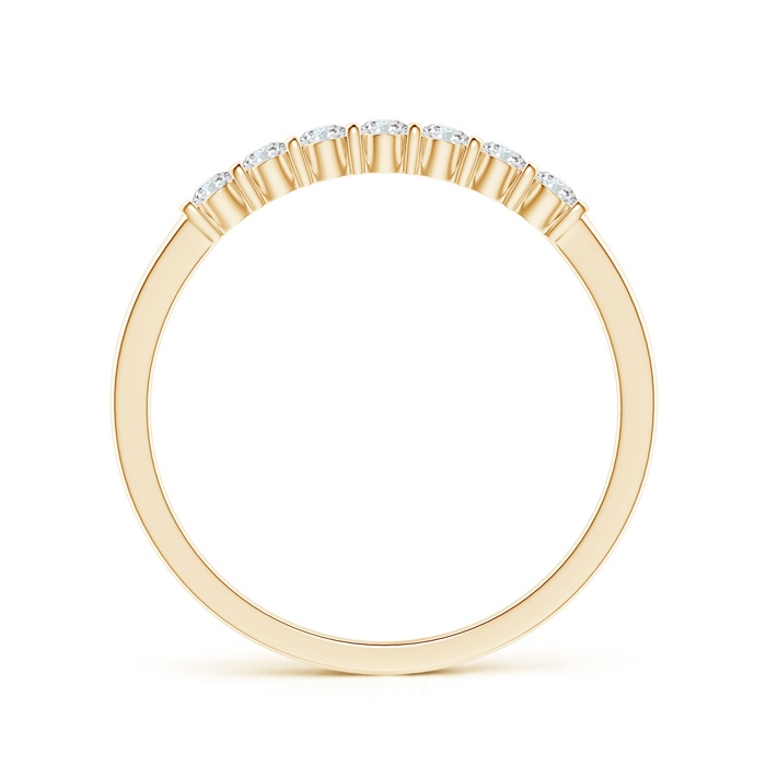 1.9mm GVS2 Floating Seven Stone Bar-Set Diamond Wedding Band in Yellow Gold side-1
