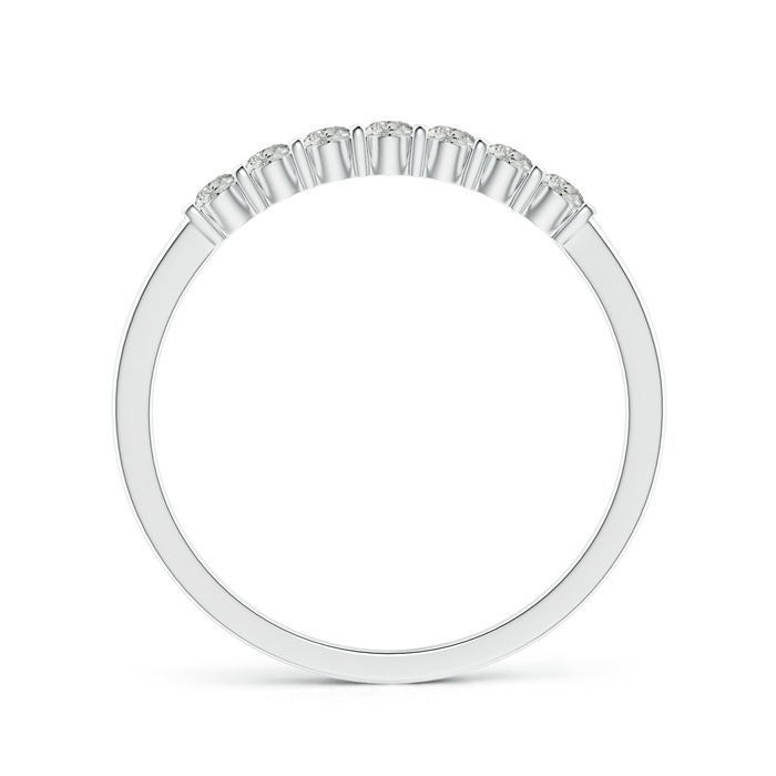1.9mm KI3 Floating Seven Stone Bar-Set Diamond Wedding Band in White Gold side-1