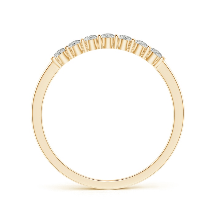 1.9mm KI3 Floating Seven Stone Bar-Set Diamond Wedding Band in Yellow Gold side-1