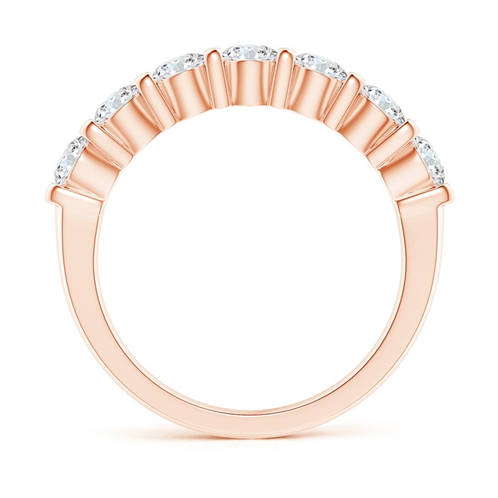 3.4mm GVS2 Floating Seven Stone Bar-Set Diamond Wedding Band in Rose Gold side-1
