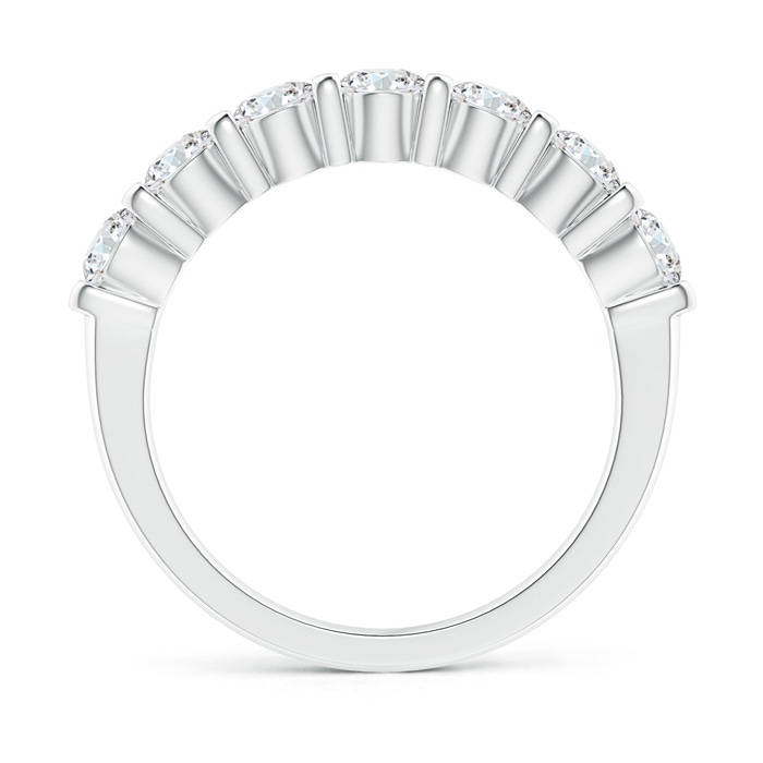 3.4mm GVS2 Floating Seven Stone Bar-Set Diamond Wedding Band in White Gold side-1