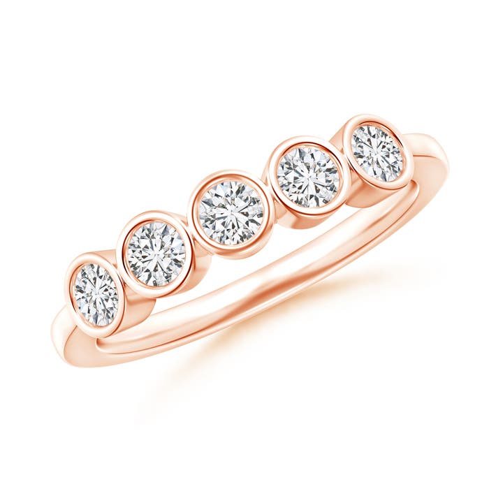 H, SI2 / 0.53 CT / 14 KT Rose Gold