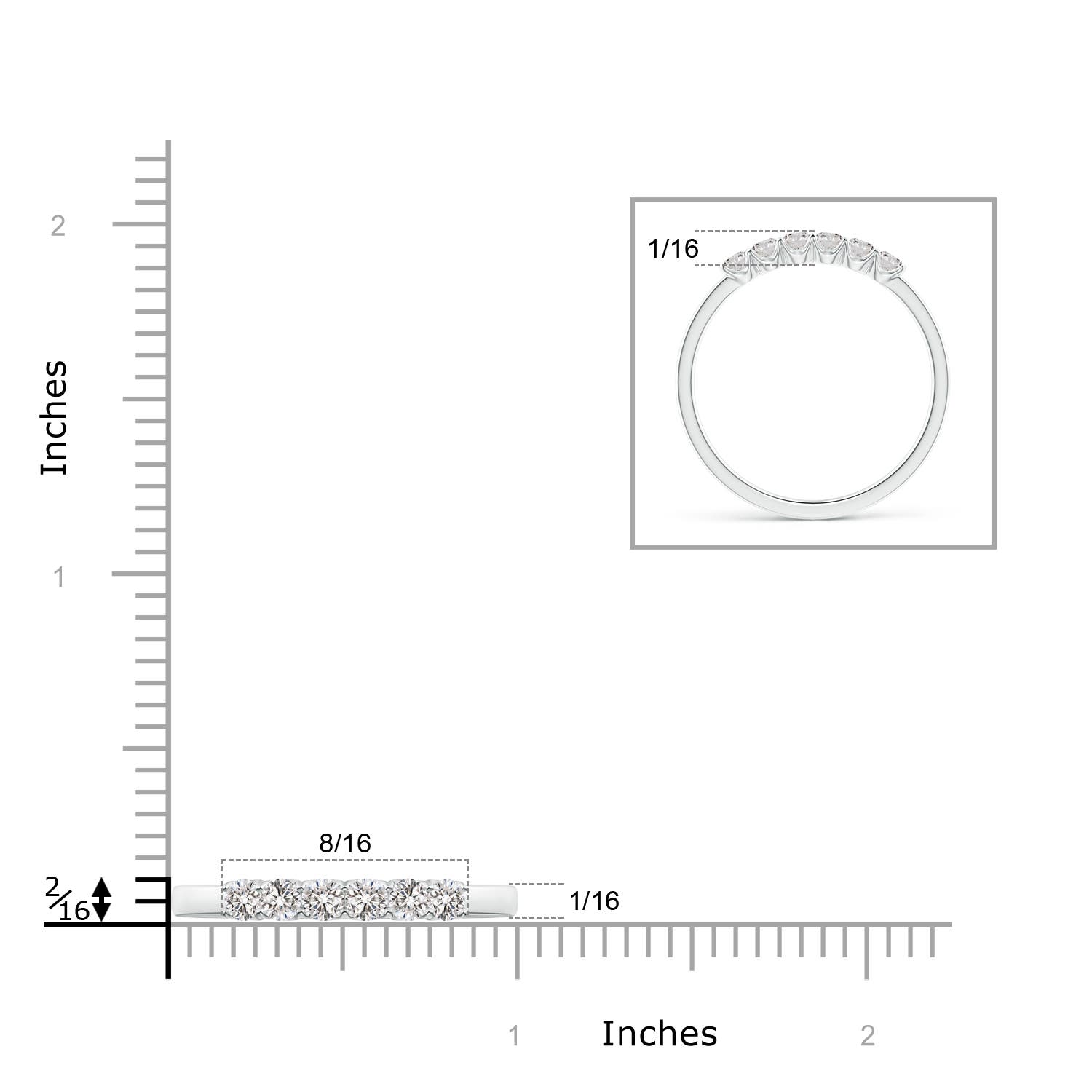 I-J, I1-I2 / 0.31 CT / 14 KT White Gold