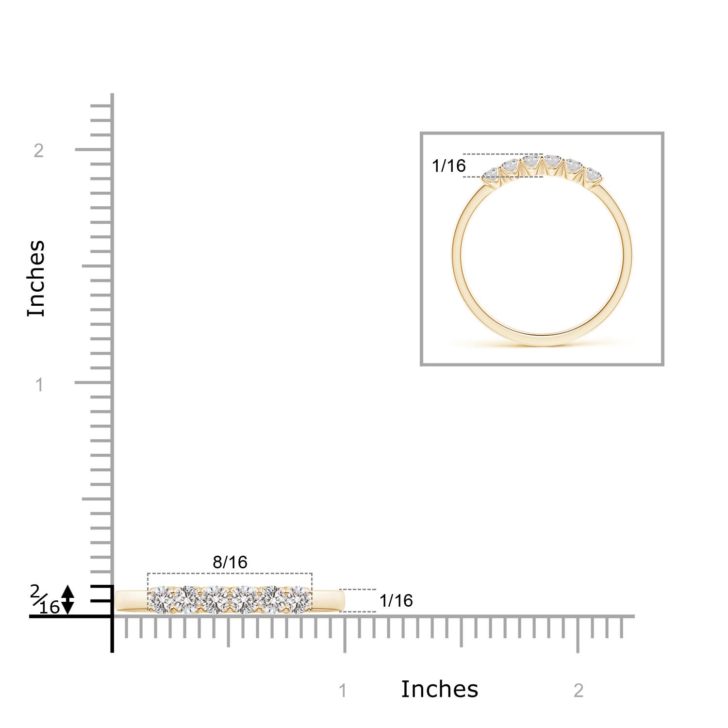 I-J, I1-I2 / 0.31 CT / 14 KT Yellow Gold