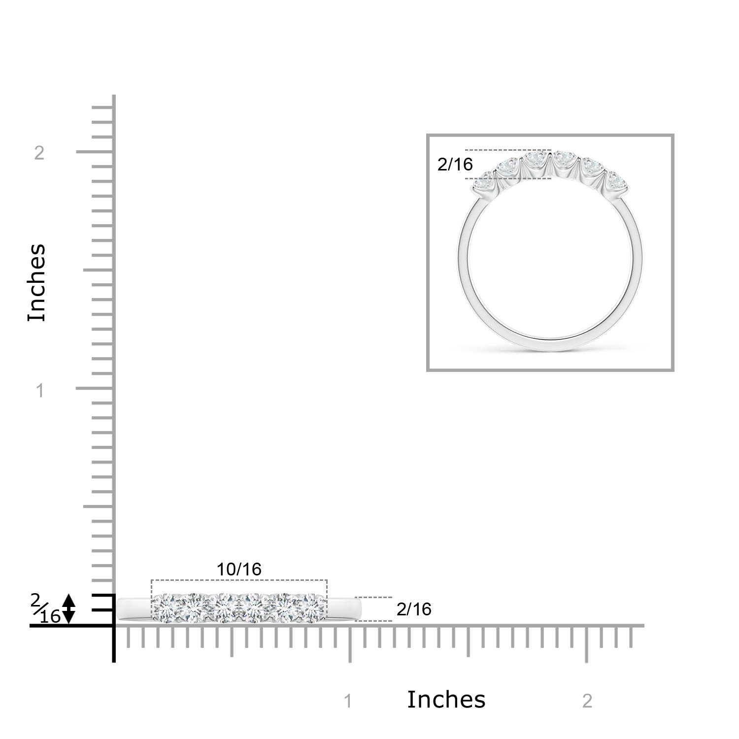 G, VS2 / 0.63 CT / 14 KT White Gold