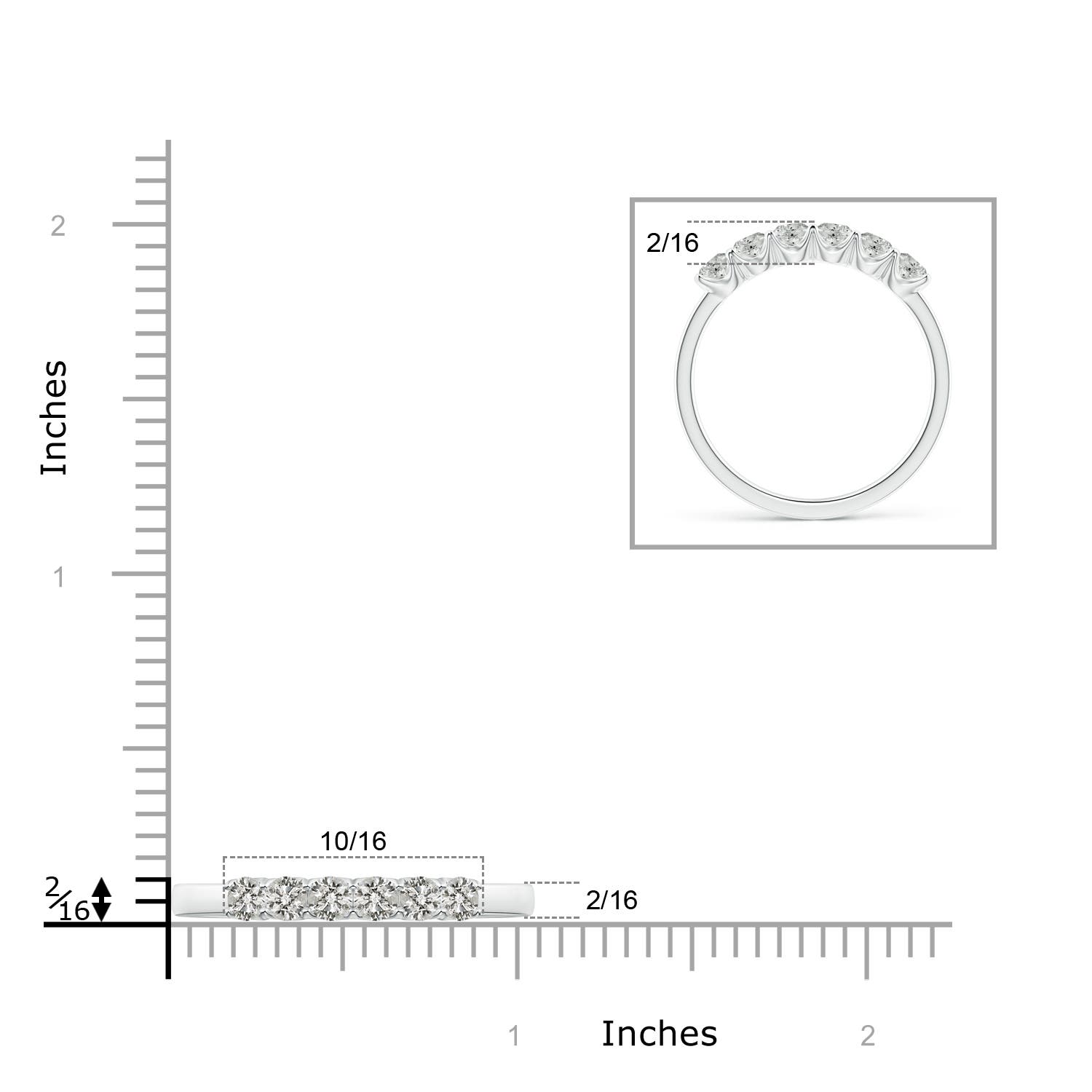 K, I3 / 0.63 CT / 14 KT White Gold