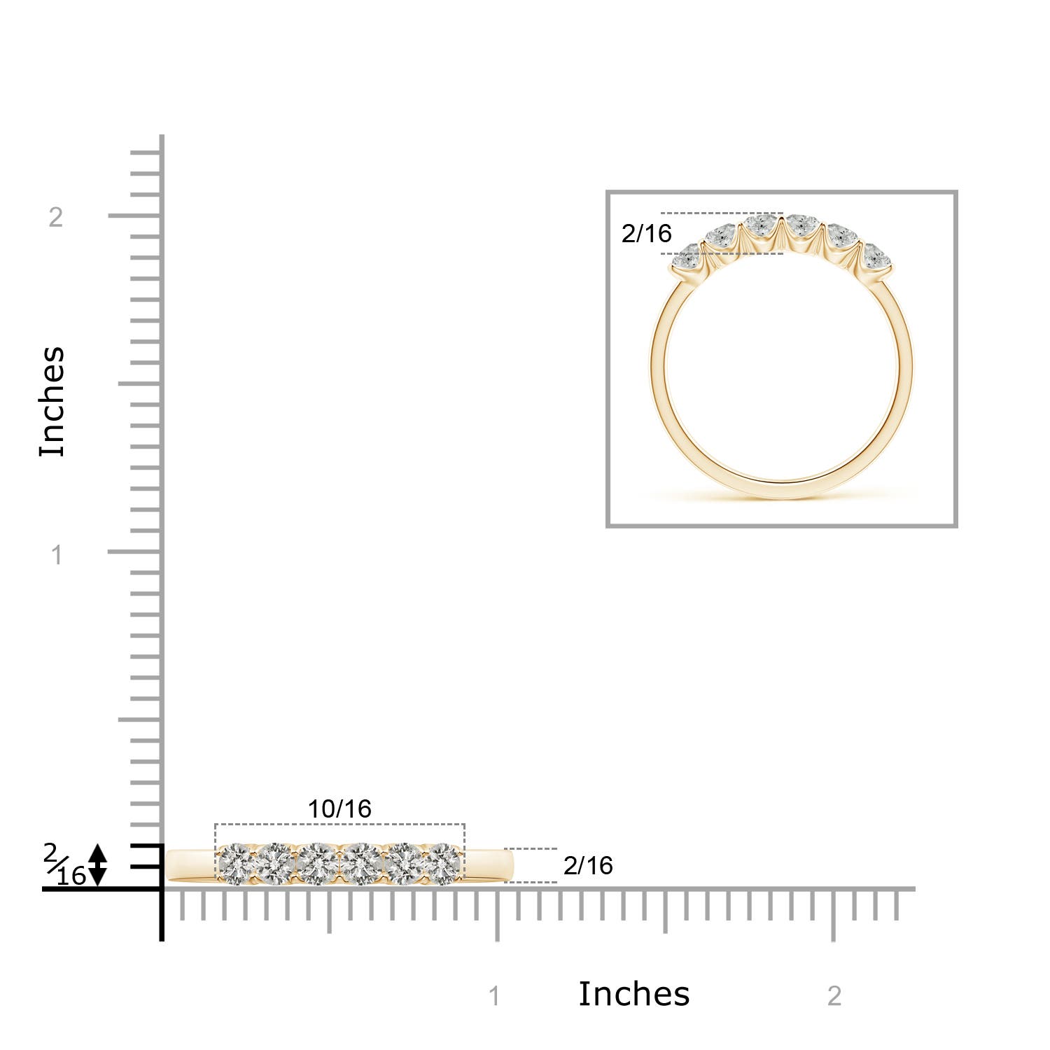 K, I3 / 0.63 CT / 14 KT Yellow Gold