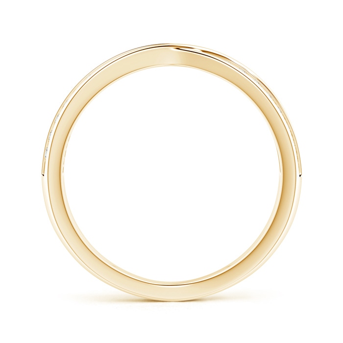 1.3mm GVS2 Criss-Cross Channel-Set Diamond Wedding Band in Yellow Gold side-1
