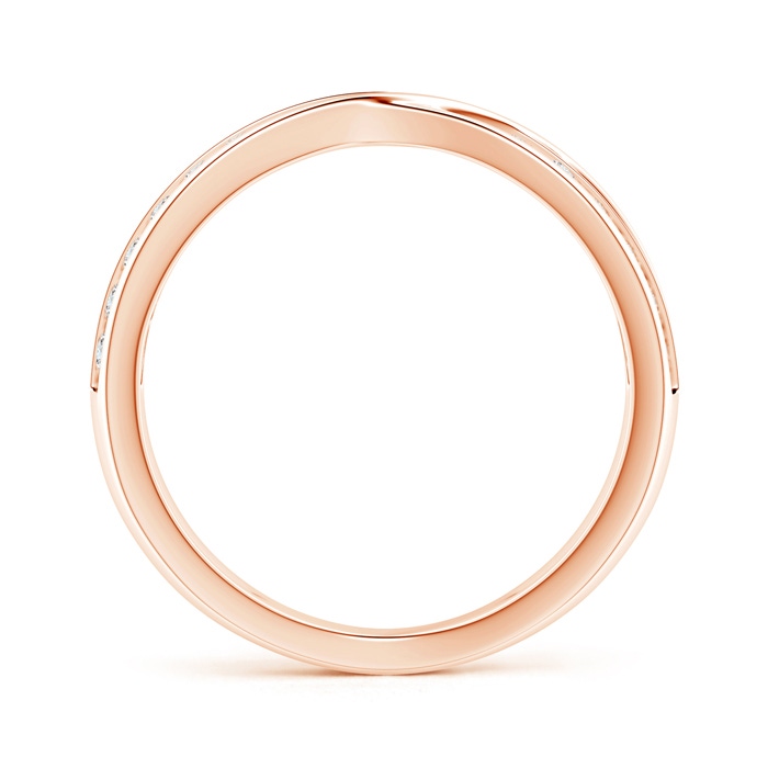 1.7mm GVS2 Criss-Cross Channel-Set Diamond Wedding Band in Rose Gold side-1