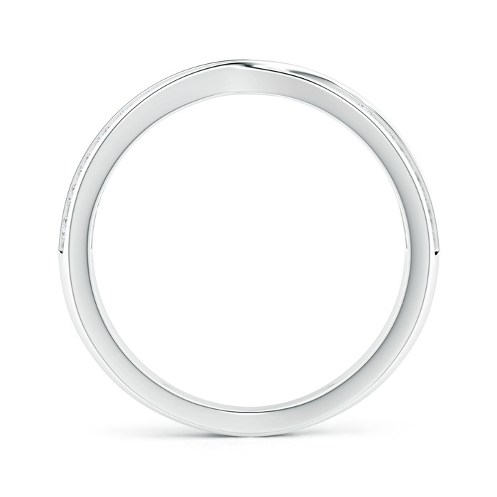 1.7mm GVS2 Criss-Cross Channel-Set Diamond Wedding Band in White Gold side-1