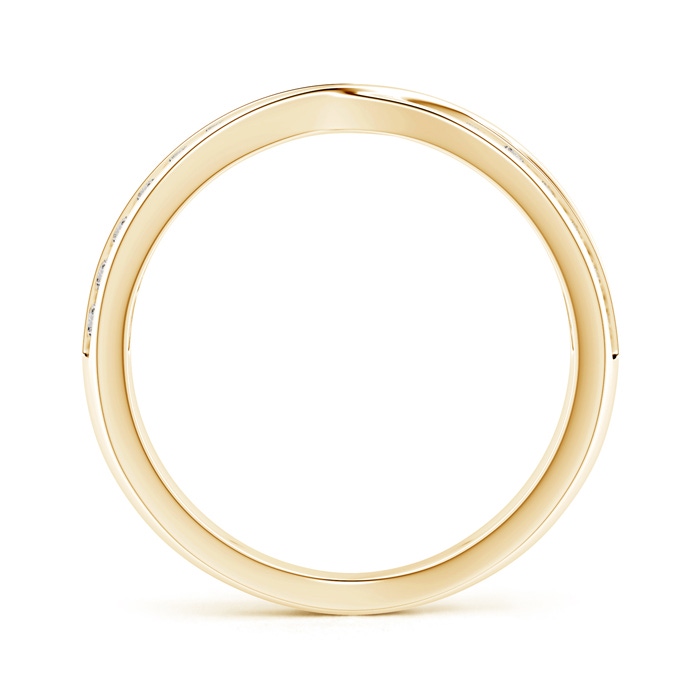 1.7mm IJI1I2 Criss-Cross Channel-Set Diamond Wedding Band in Yellow Gold side-1