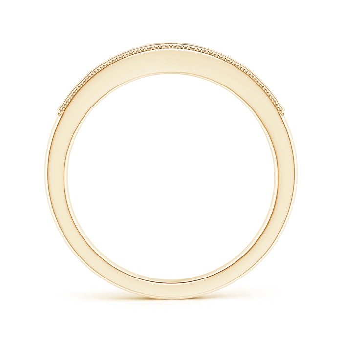 2.2mm GVS2 Milgrain Outlined Channel-Set Diamond Nine Stone Band in Yellow Gold side-1