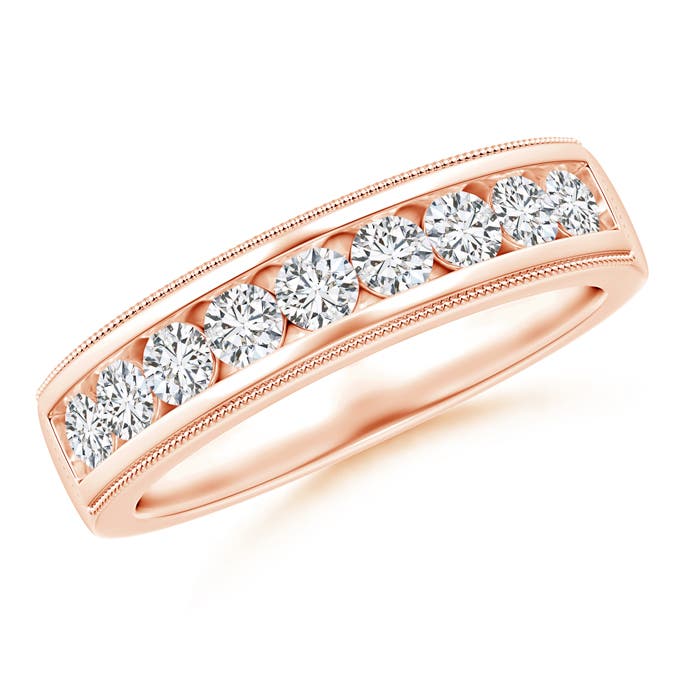 H, SI2 / 0.62 CT / 14 KT Rose Gold