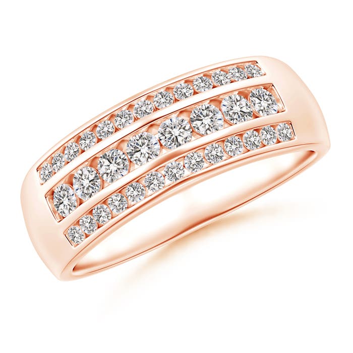 I-J, I1-I2 / 0.99 CT / 14 KT Rose Gold