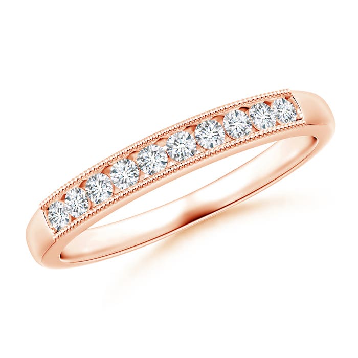 F-G, VS / 0.25 CT / 14 KT Rose Gold