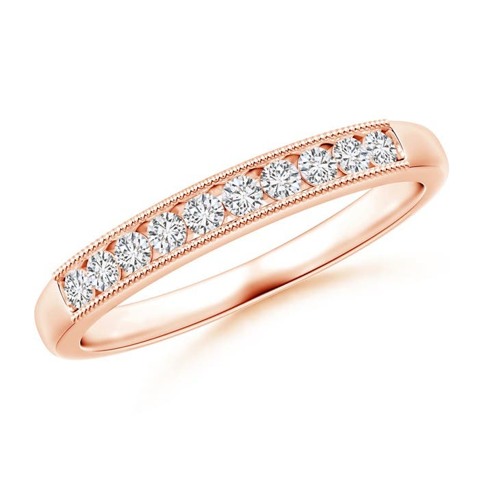 H, SI2 / 0.25 CT / 14 KT Rose Gold