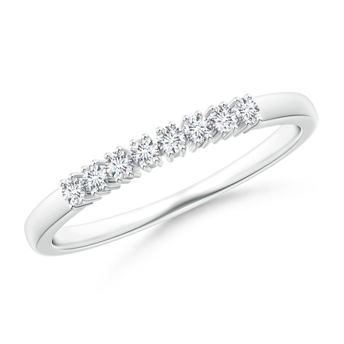 1.7mm GVS2 Eight Stone 4-Prong Set Diamond Wedding Band in P950 Platinum