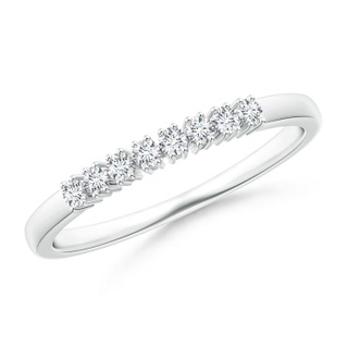 1.7mm GVS2 Eight Stone 4-Prong Set Diamond Wedding Band in White Gold