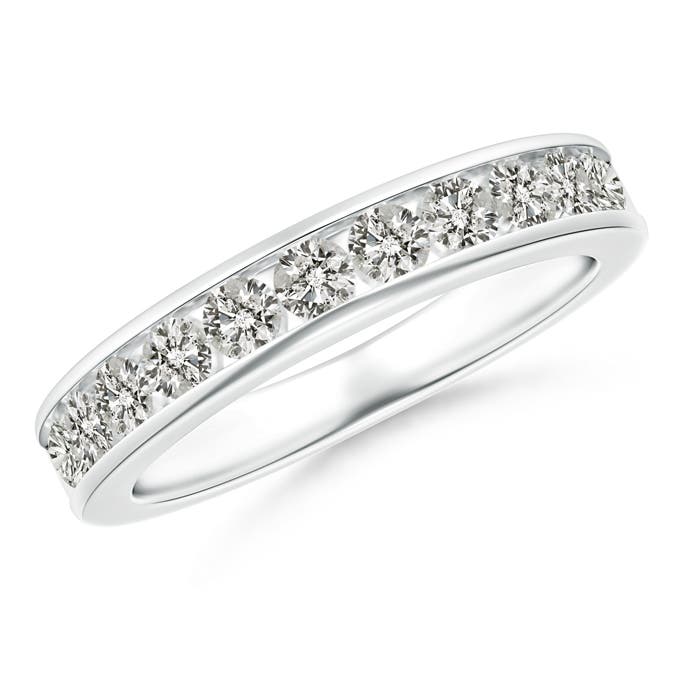 K, I3 / 0.76 CT / 14 KT White Gold