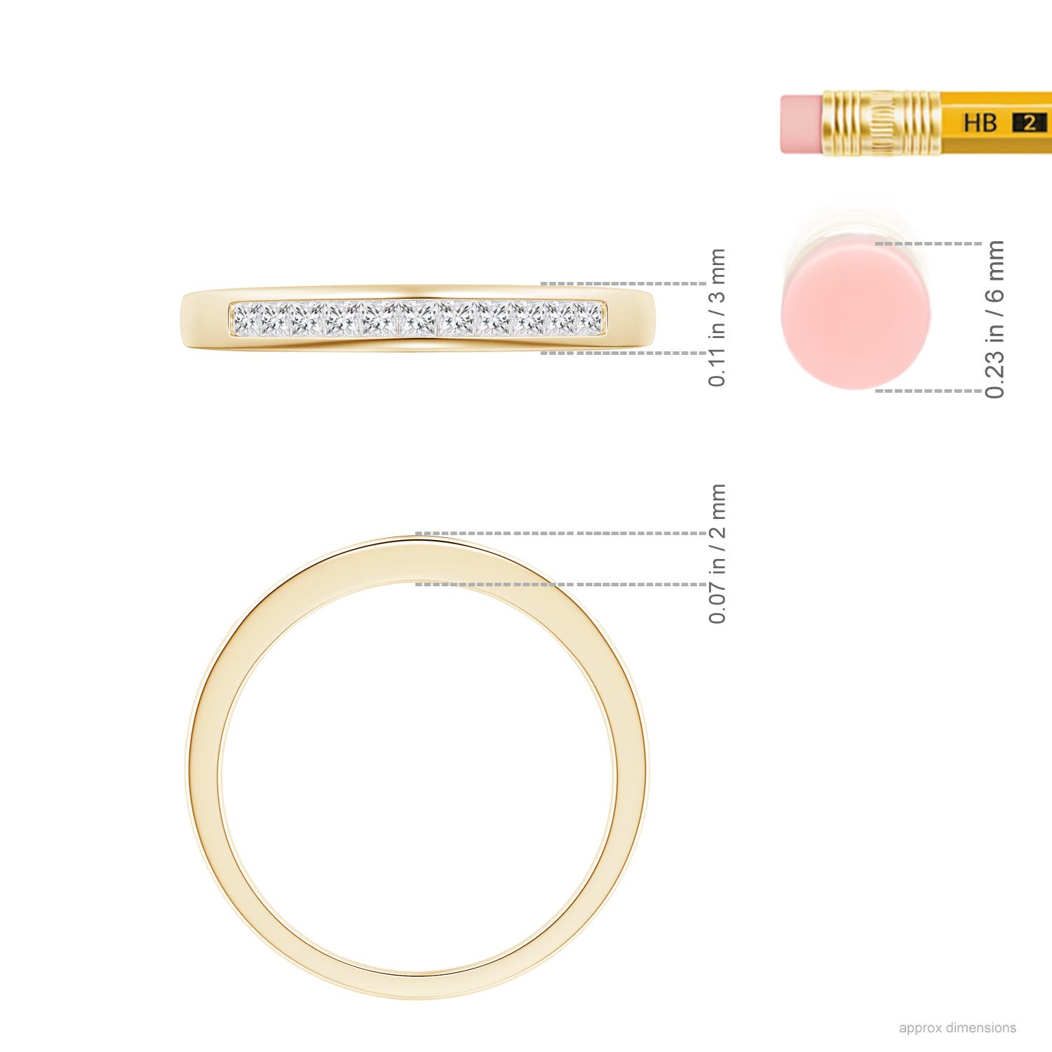 H, SI2 / 0.17 CT / 14 KT Yellow Gold