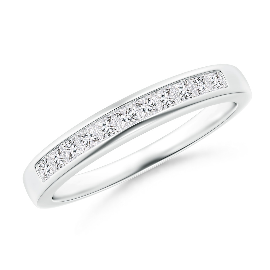 1.7mm HSI2 Eleven Stone Channel-Set Princess Diamond Wedding Ring in P950 Platinum 