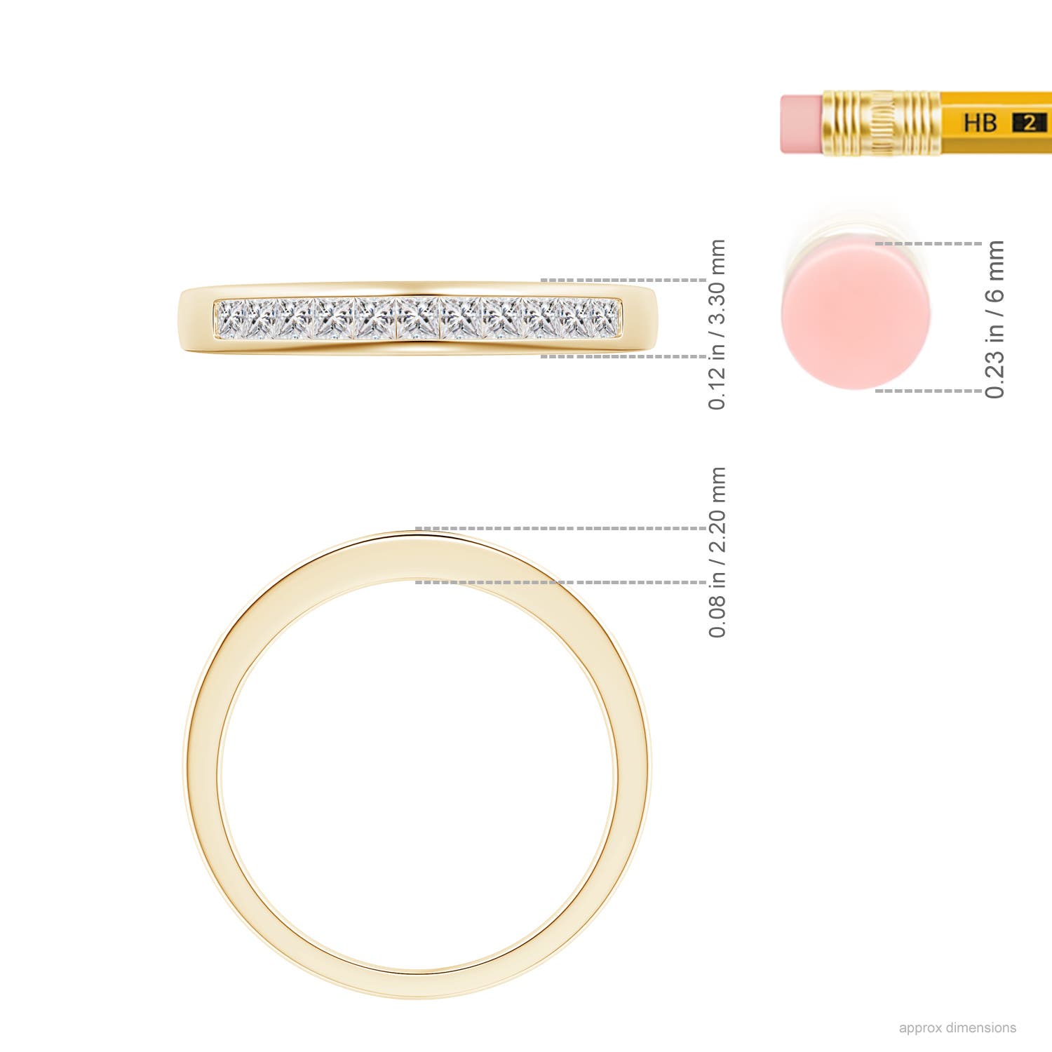 I-J, I1-I2 / 0.36 CT / 14 KT Yellow Gold