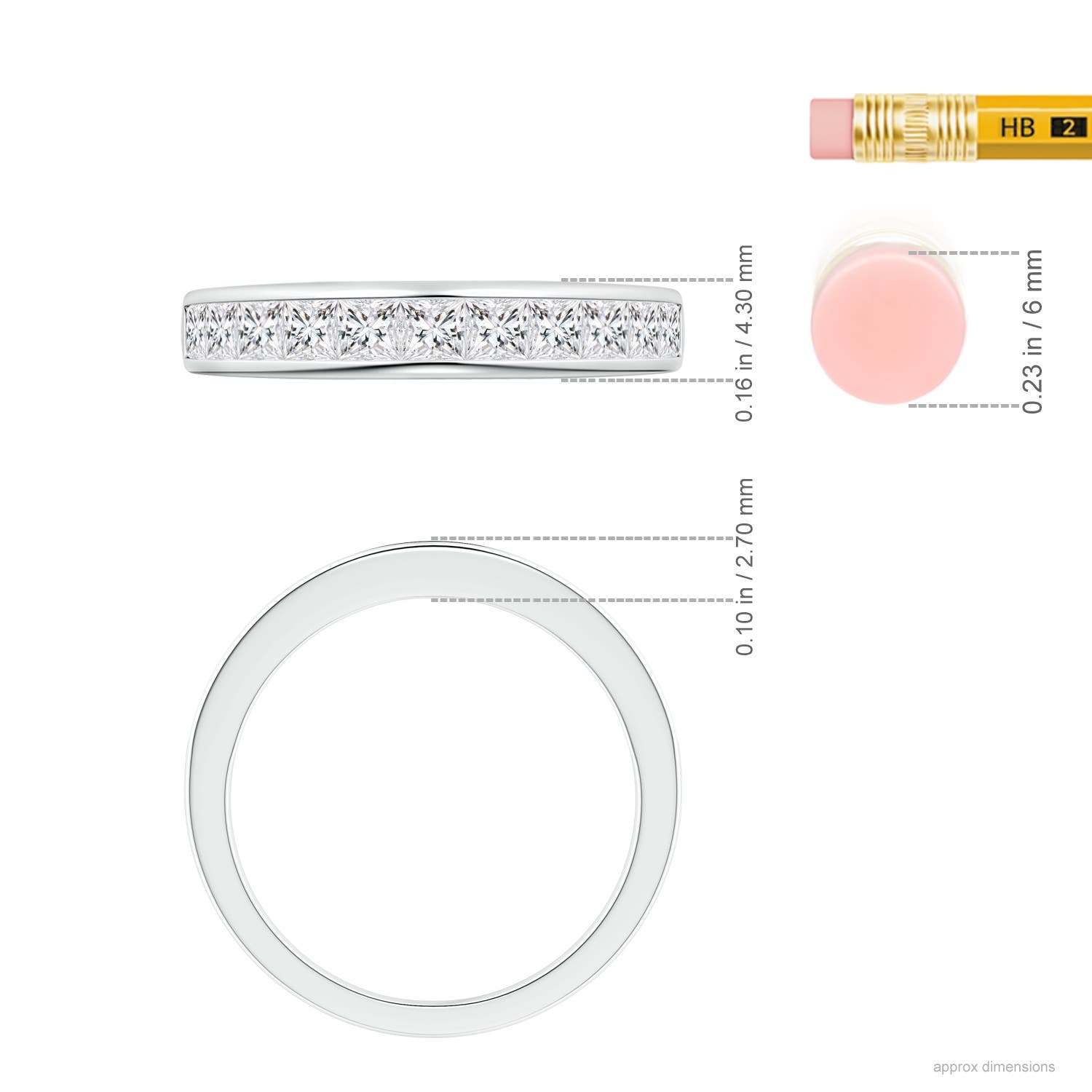 H, SI2 / 1.1 CT / 14 KT White Gold