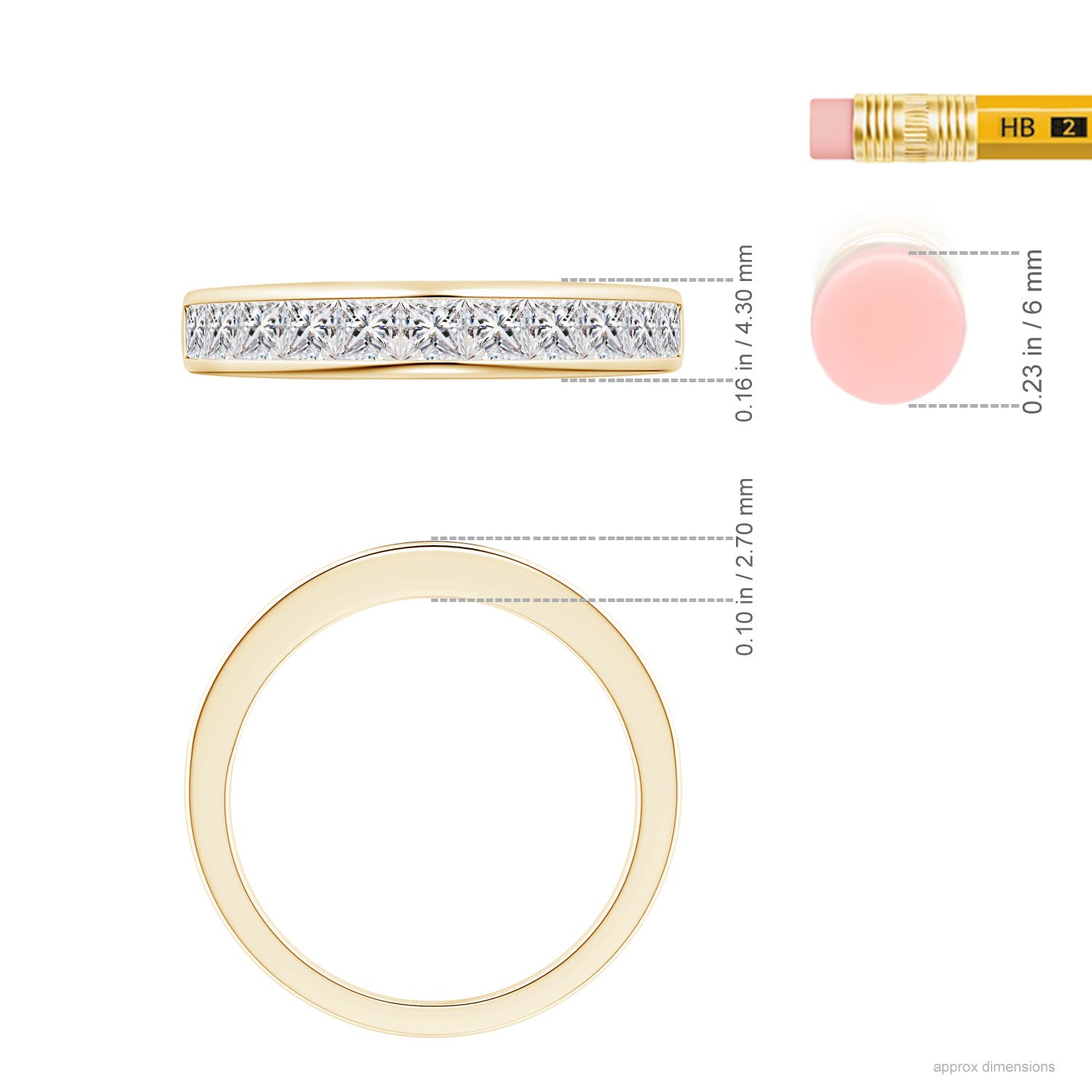 I-J, I1-I2 / 1.1 CT / 14 KT Yellow Gold