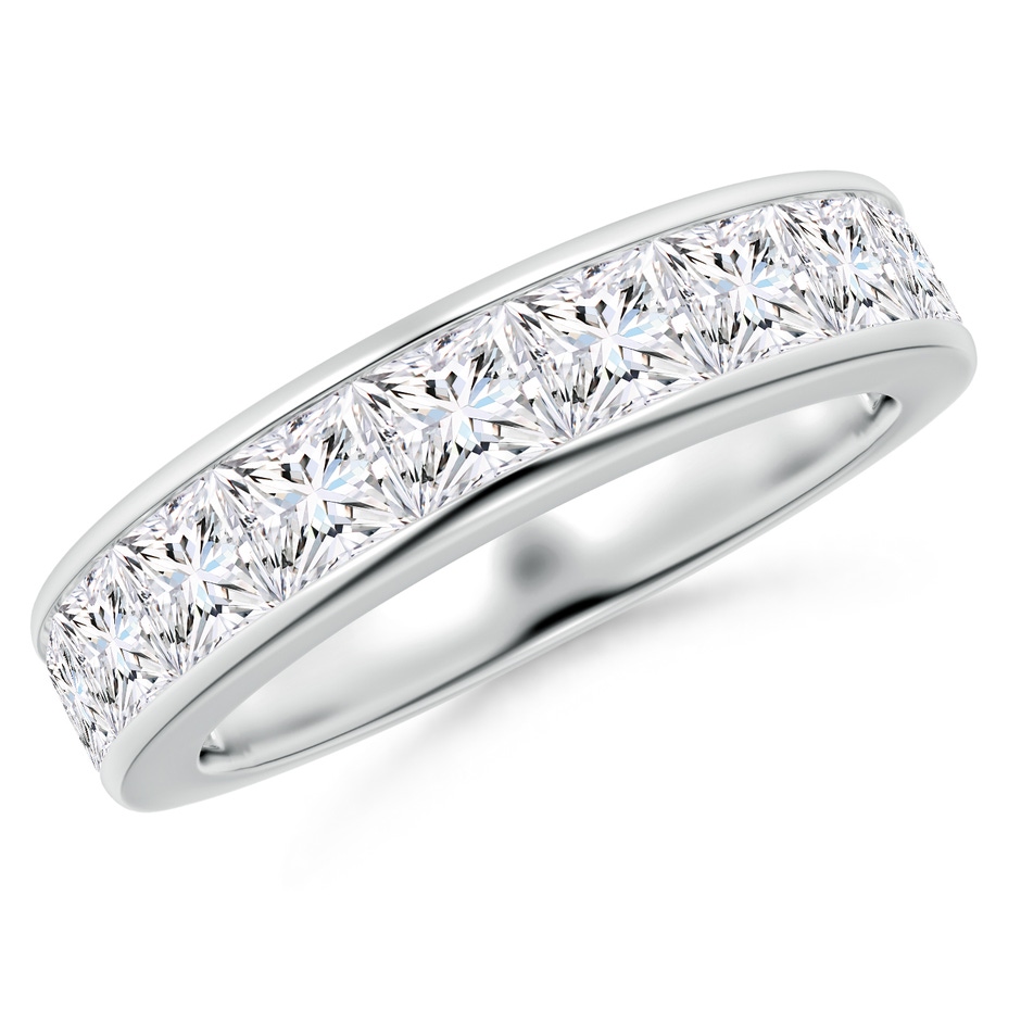 3.5mm GVS2 Eleven Stone Channel-Set Princess Diamond Wedding Ring in P950 Platinum 